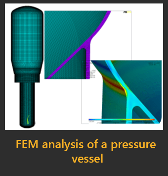 FEM analysis of a pressure vessel
